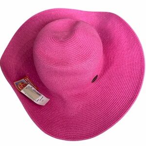 Cappelli Straworld Straw Sparkly Hot Pink Hat UPF 50+ UV sun protection